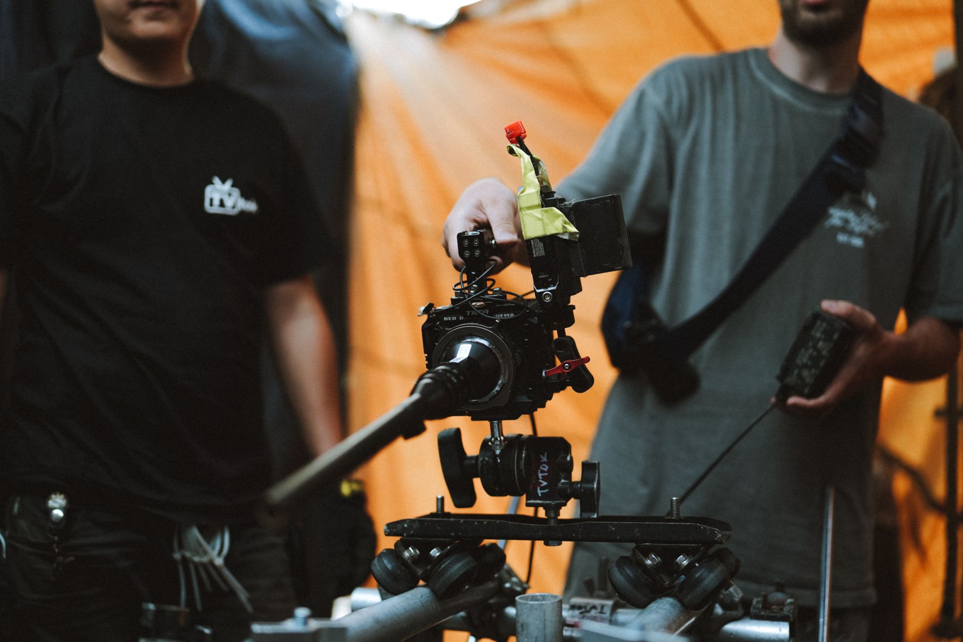 Helius professional film production crew operating high-end setup